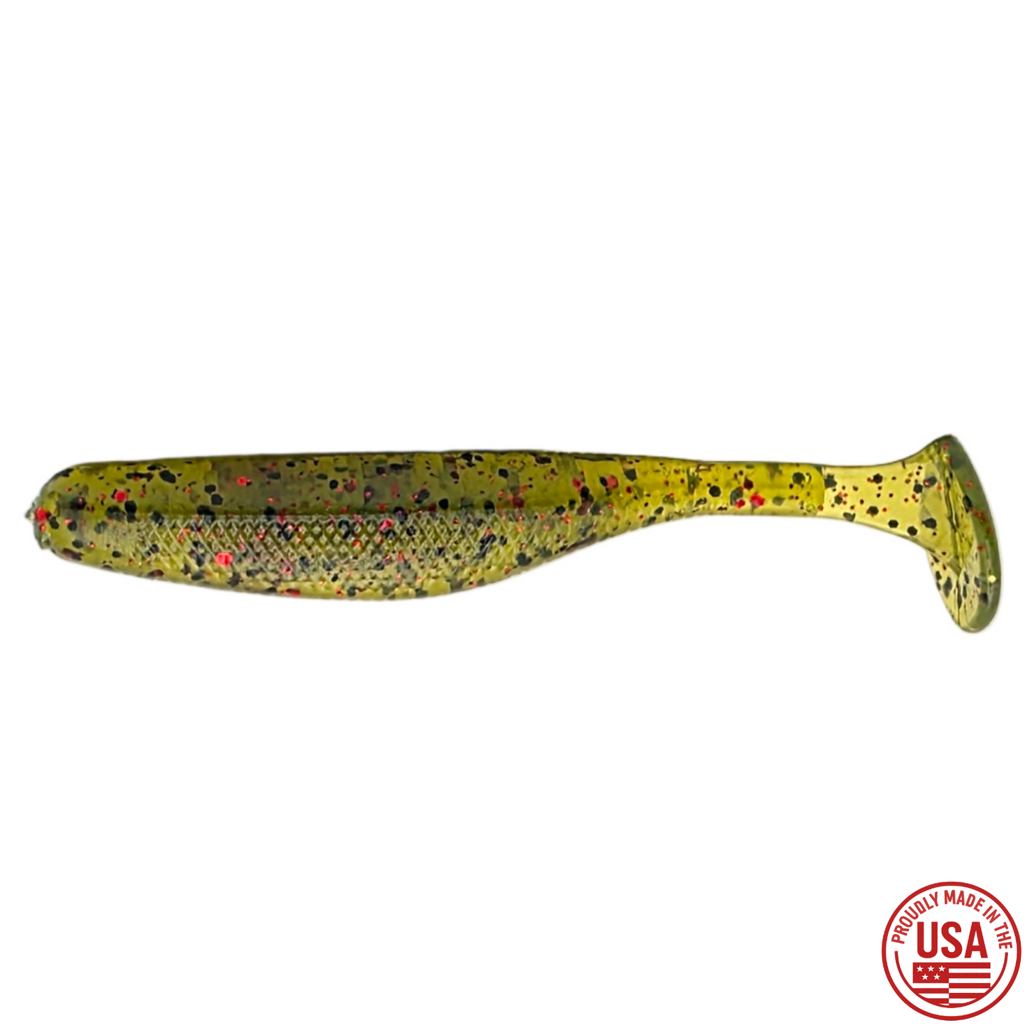 4.2" Twin Swim - Watermelon Red Flake