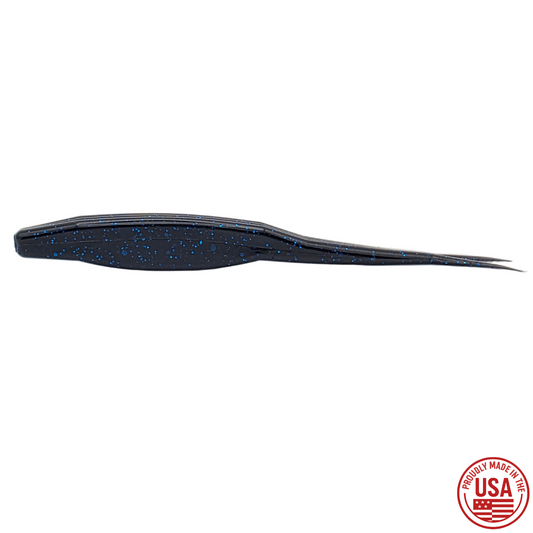 5" Split Tail Shad - Black and Blue